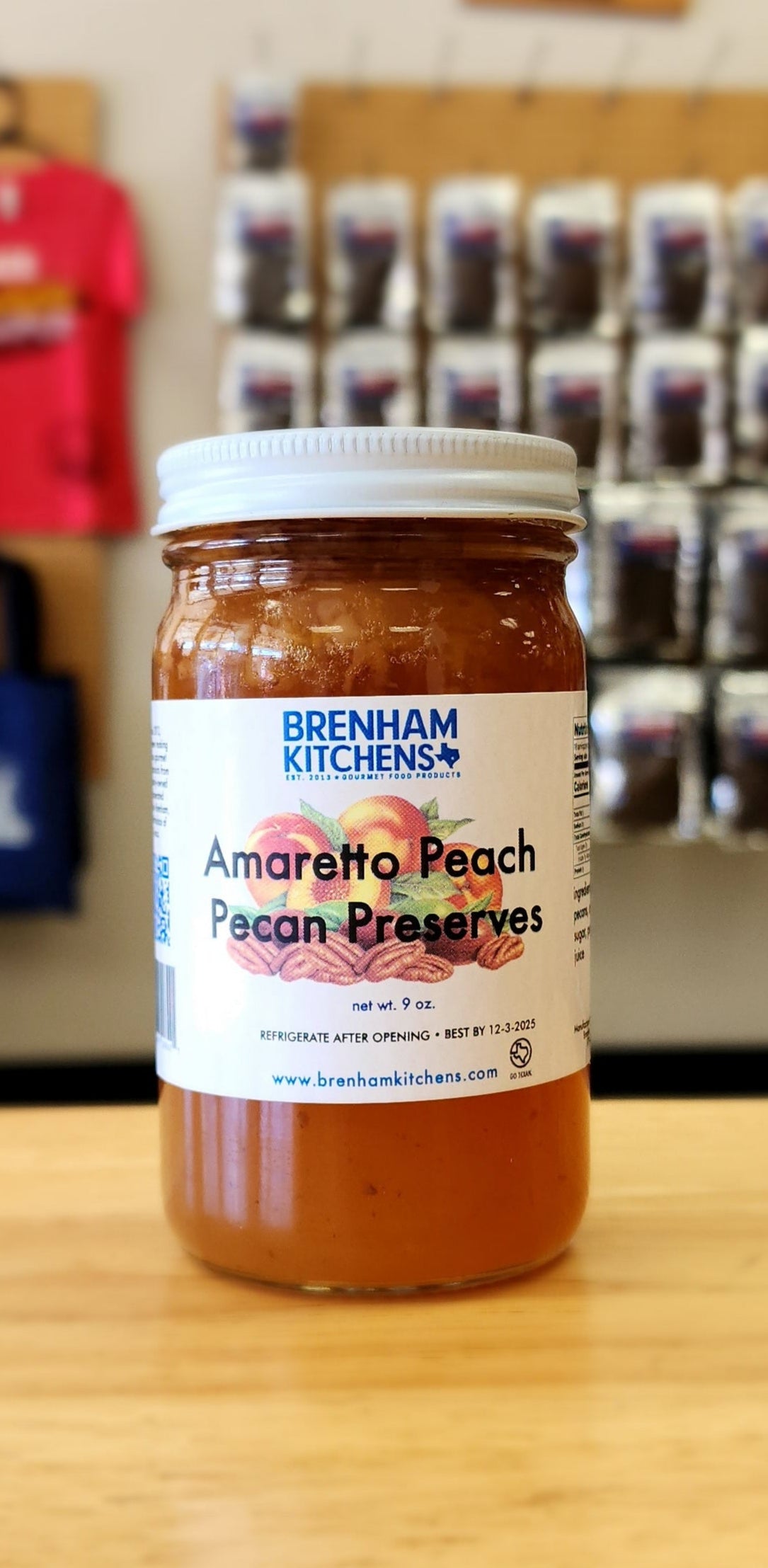 Brenham Kitchens - Amaretto Peach Pecan Preserves