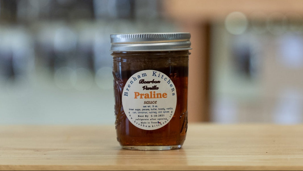 Brenham Kitchens - Bourbon Vanilla Praline Sauce
