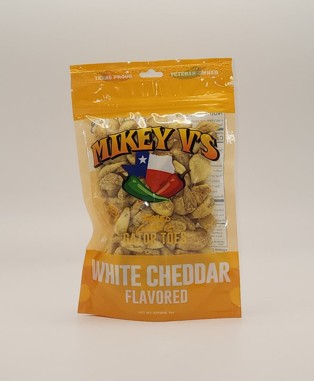 Mikey V's - White Cheddar Gator Toes (Fried Garlic)