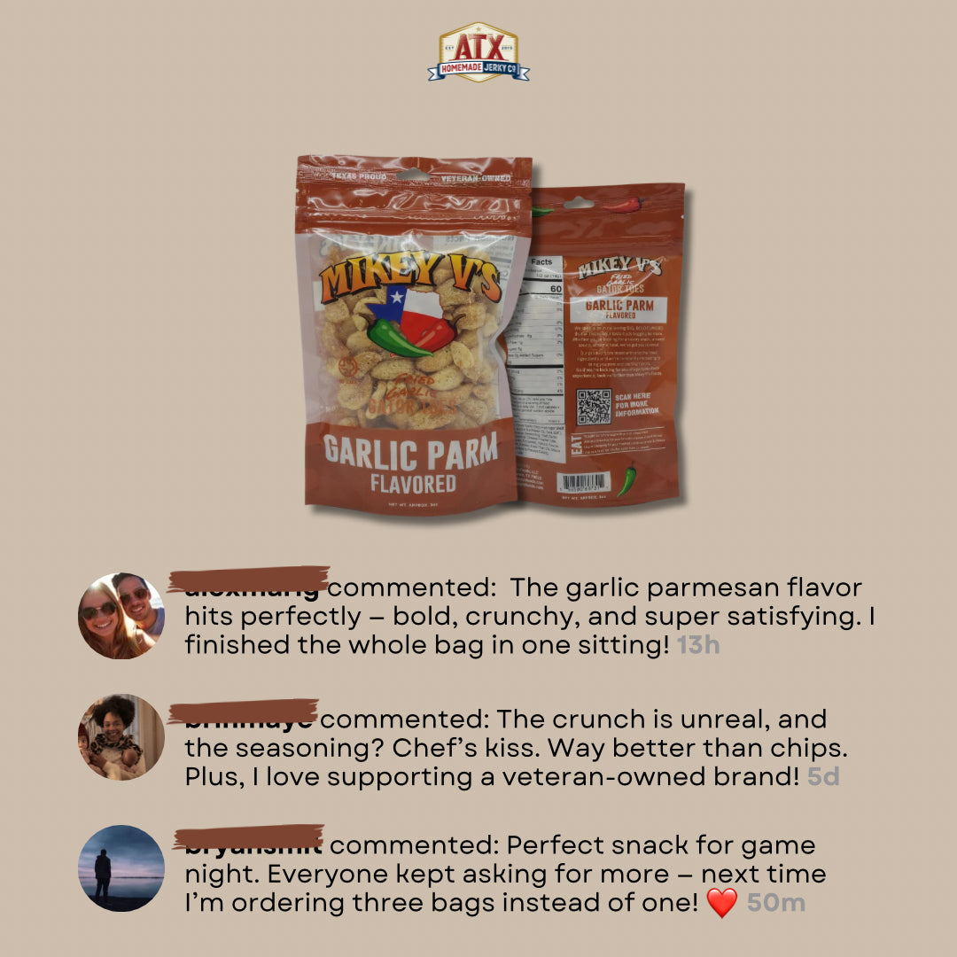 Mikey V's - Garlic Parmesan Gator Toes (Fried Garlic)