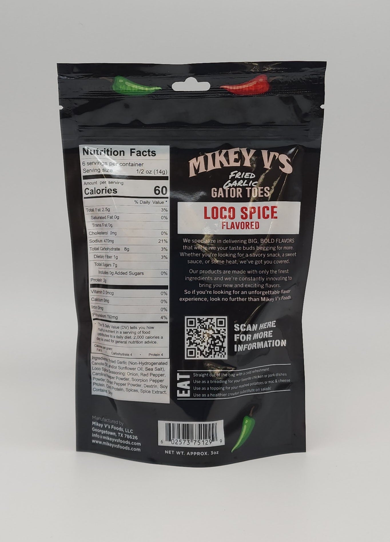 Mikey V's - Loco Spice Gator Toes (Fried Garlic)
