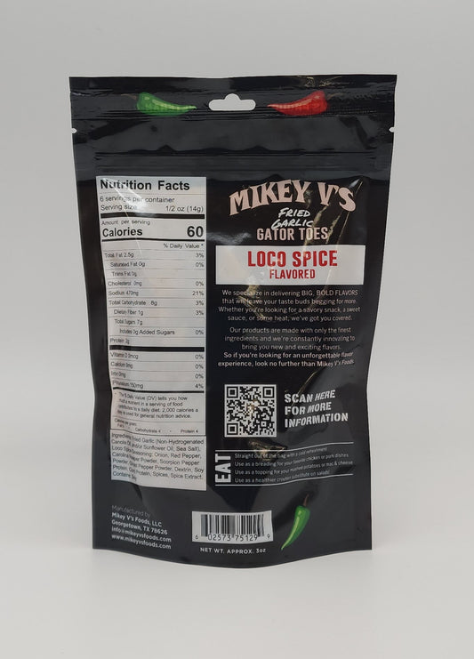 Mikey V's - Loco Spice Gator Toes (Fried Garlic)