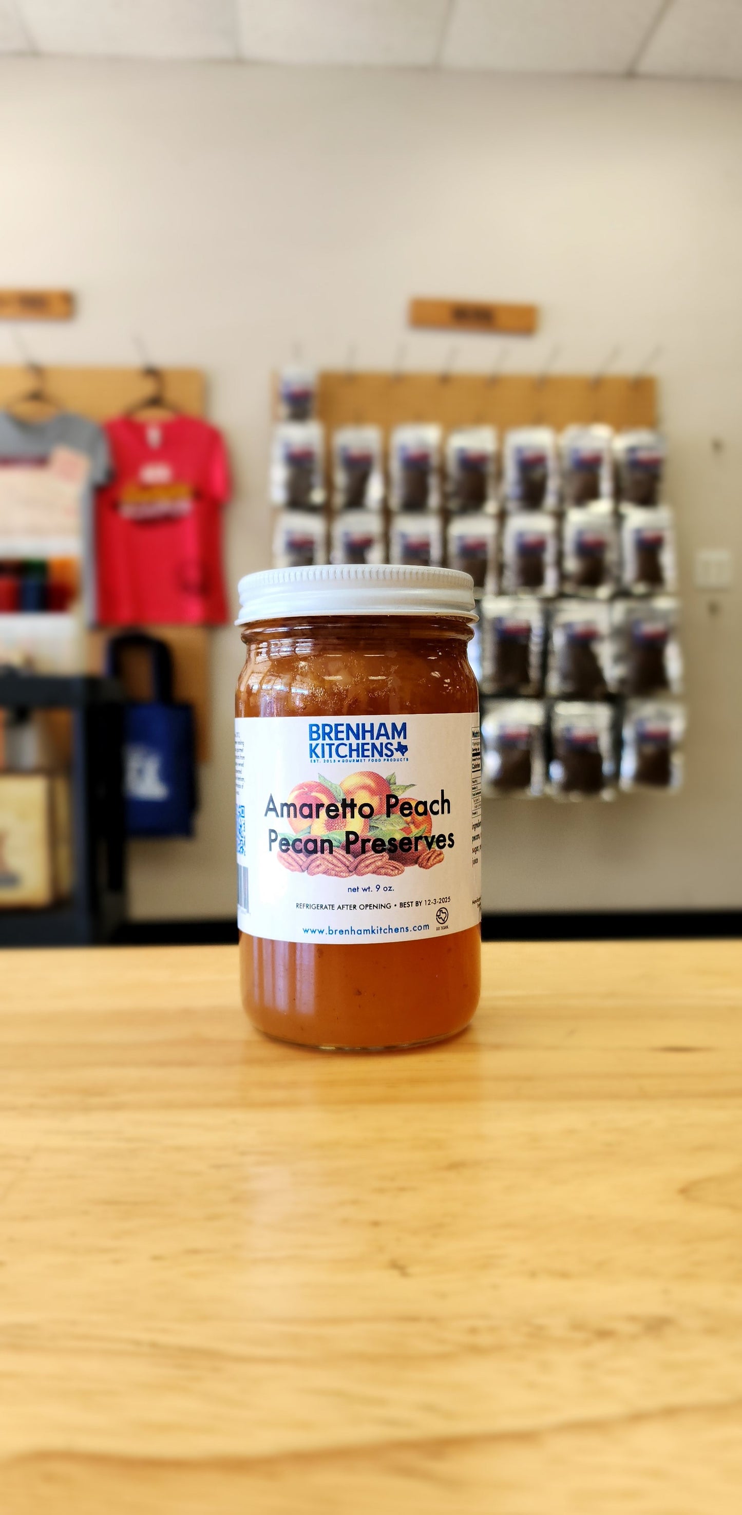 Brenham Kitchens - Amaretto Peach Pecan Preserves