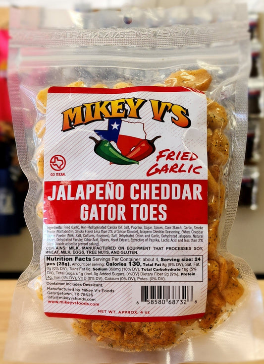 Mikey V's - Jalapeño Cheddar Gator Toes (Fried Garlic)