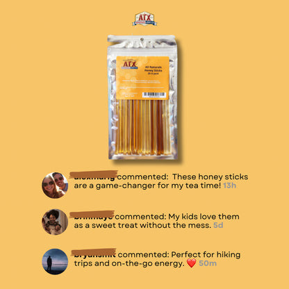 Honey Sticks - All Naturals Pack